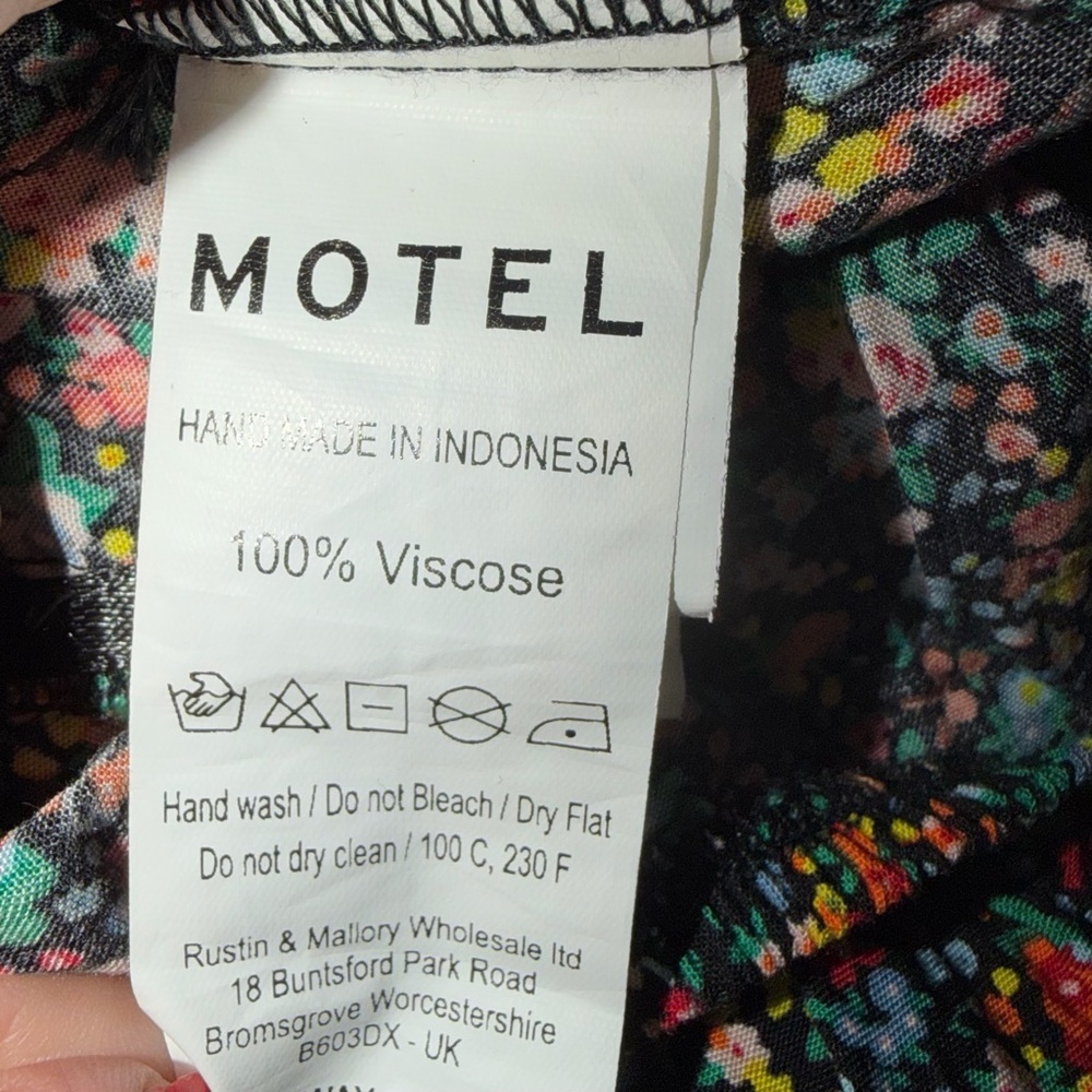 Motel Floral Spaghetti Strap Dress XS - Picture 4 of 7